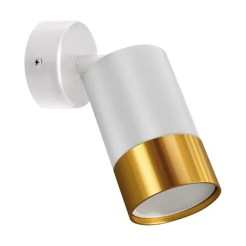 Pranco saliente ajustável em ouro para lâmpada GU10