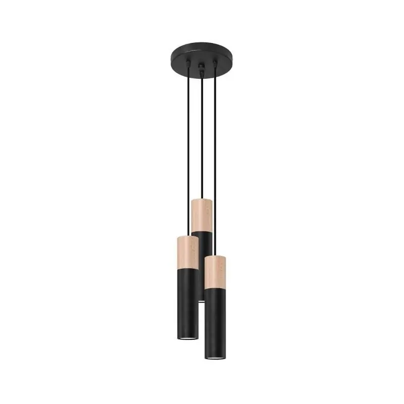 Suspensão 3 lâmpadas elegantes para lâmpada GU10