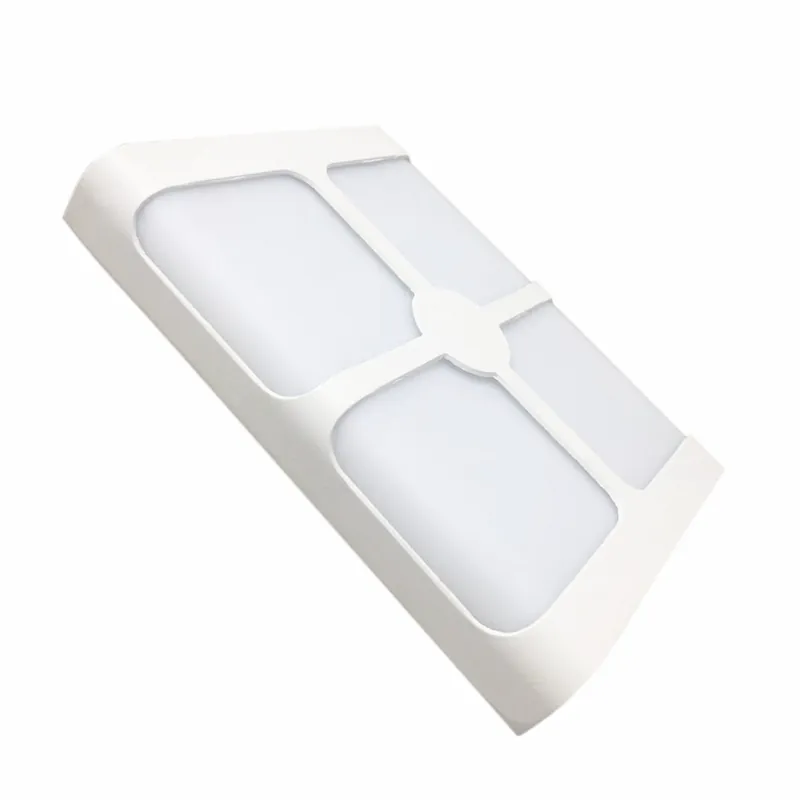 Luz de parede LED 18W IP44 4 feixes retangulares brancos