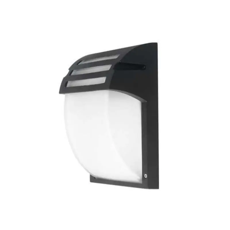LED de parede preta IP44 para lâmpada E27