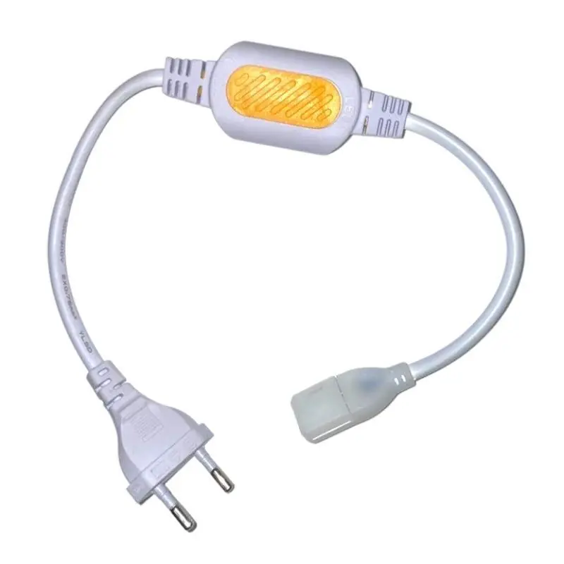 Conector elétrico Ribbon LED fino 220V 2835 Linha dupla - AC\\/DC