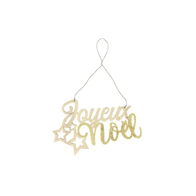 Feliz Natal Placa 28x18cm ouro
