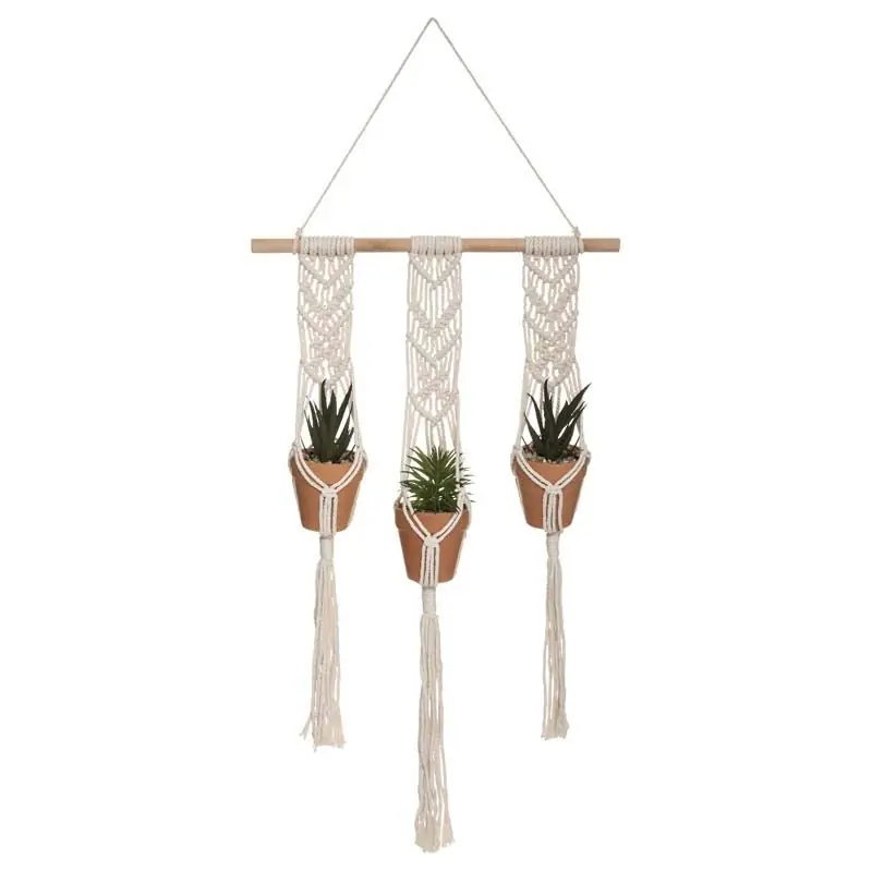 Suspensão Plants Artificial SX3 68cm com pote de terracota