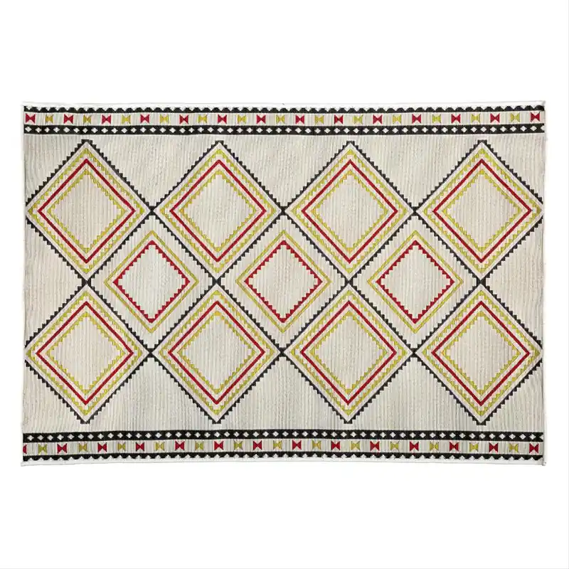 Carpete ao ar livre 100x150 cm diamante de polipropileno