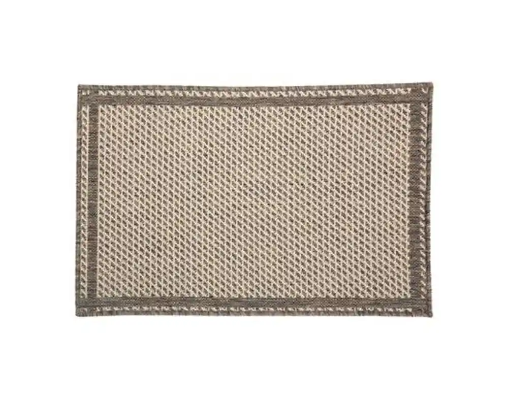 Grade de padrão de carpete de polipropileno 50x80 cm - taupe