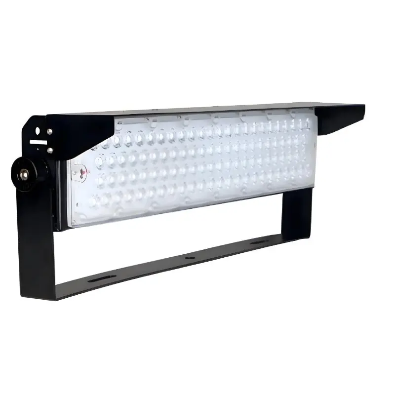 Potente projetor LED industrial 250W 170lm\\/W IP66 preto ajustável