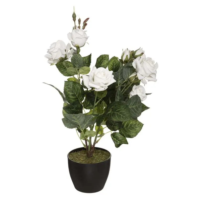 Dekorative Kunstpflanze Samtrosenstrauch 43cm