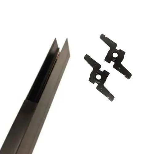 Aufputzmontiertes Magnetschienen-Set + Befestigungsmaterial