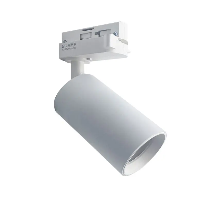 LED-Strahler auf einphasiger 80°-Schiene für GU10-Leuchtmittel