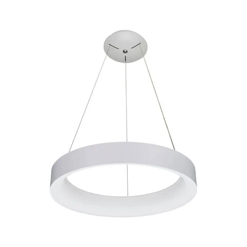 LED-Deckenleuchte, abgehängt, 60 W, rund, Weiß – Warmweiß 3000 K