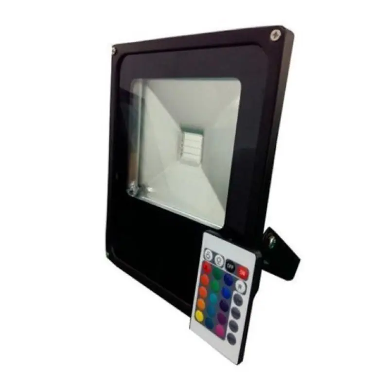 10W RGB-LED-Flutlicht für den Außenbereich, IP66, flach, SCHWARZ
