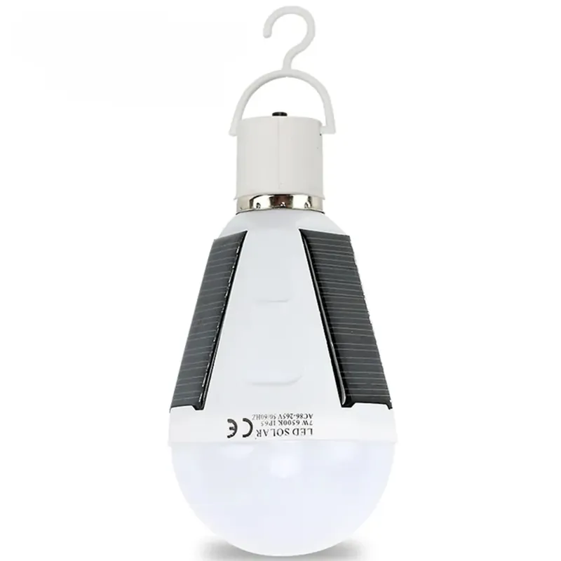 Éclairage extérieur solaire ampoule LED rechargeable