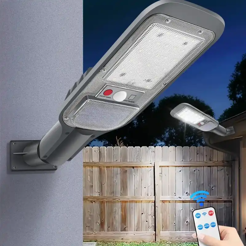 Projecteur solaire LED détecteur de mouvement style lampadaire moderne