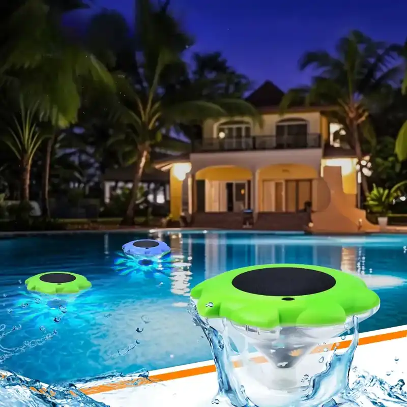 Lumière pour piscine décorative design floral