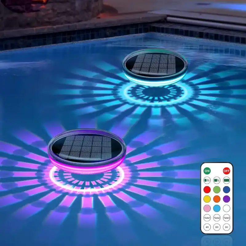 Lumière d’ambiance pour piscine avec télécommande