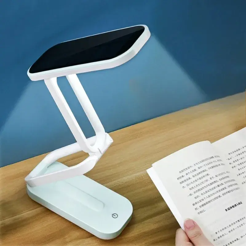 Lampe de table solaire pliable