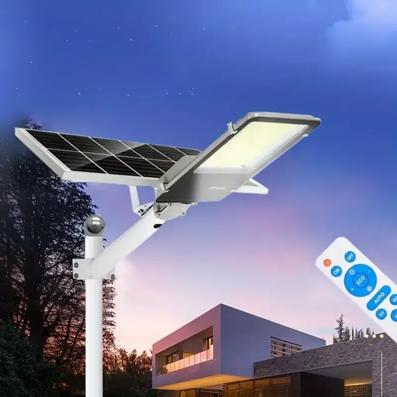 Lampadaire solaire étanche avec télécommande
