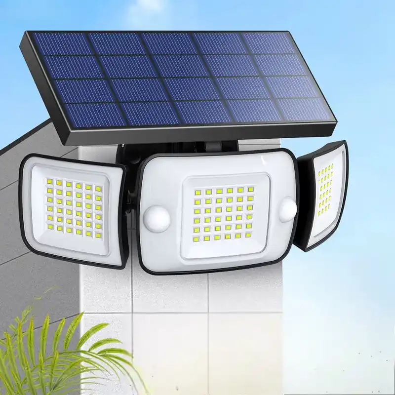 Projecteur solaire LED panoramique double capteur de mouvement
