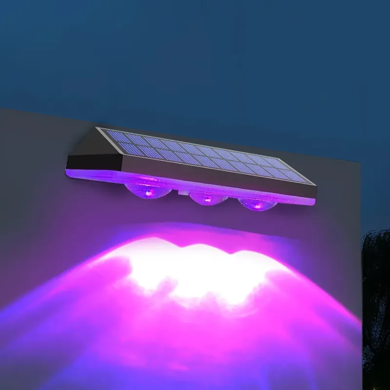 Éclairage solaire d’ambiance faisceaux descendants