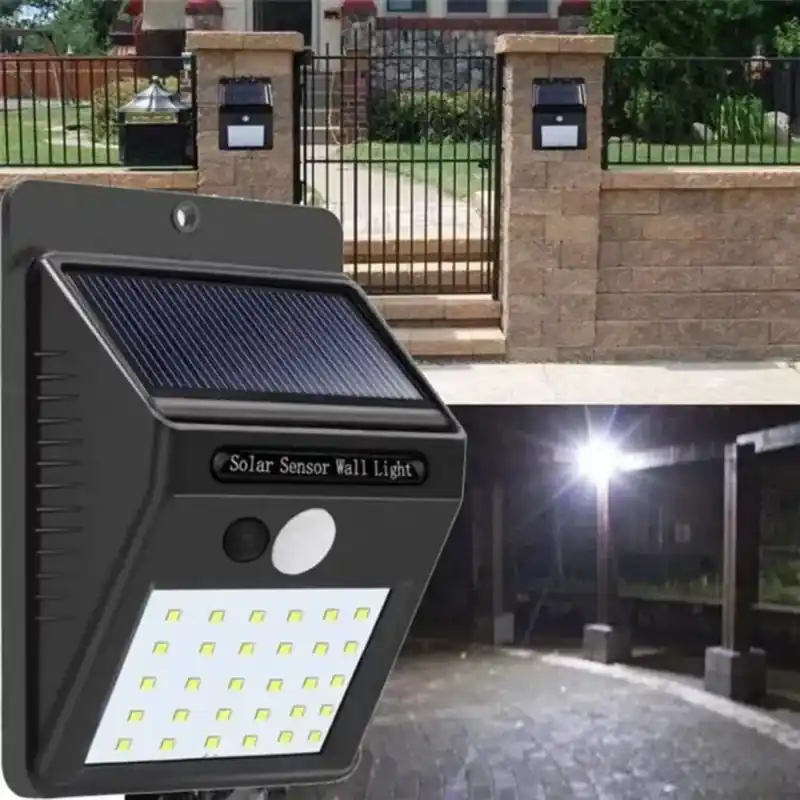 Applique solaire détecteur de mouvement 30 LED