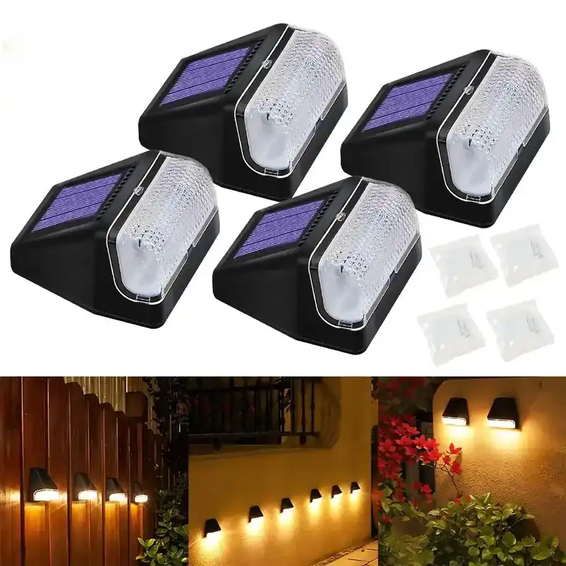 Applique solaire lumière chaude