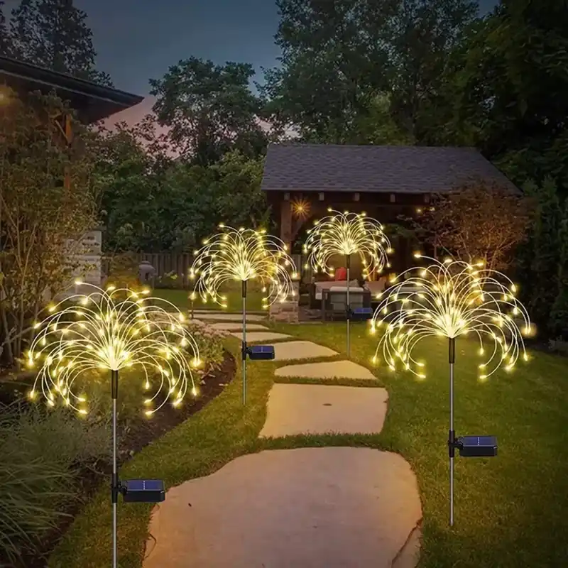 Éclairage extérieur solaire design pissenlit