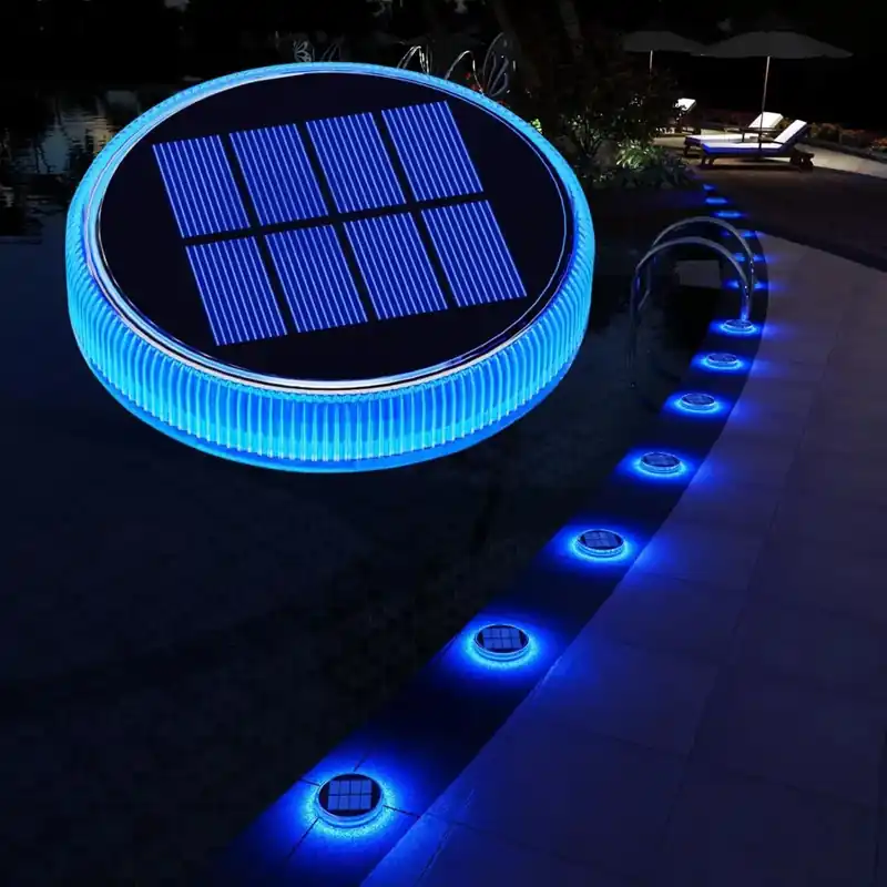Plot solaire rond imperméable