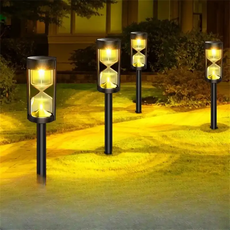 Borne extérieure solaire sablier lumineux