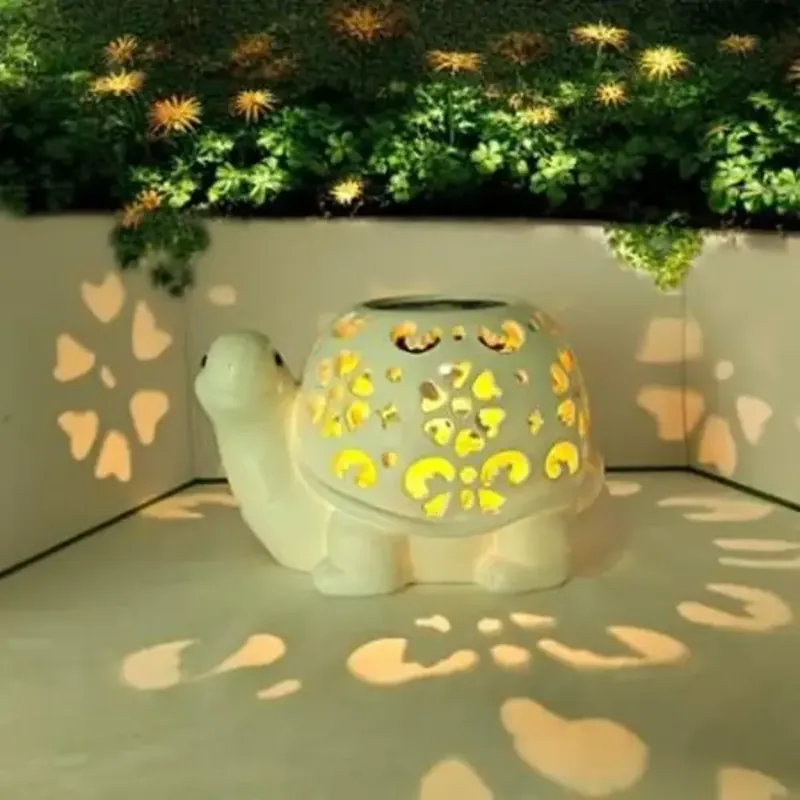 Animal lumineux solaire tortue
