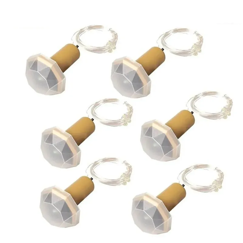 Bouchon lumineux solaire multicolore 9 LED