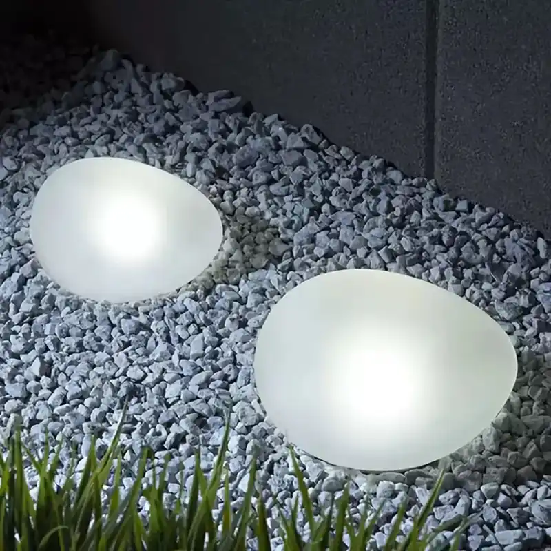 Galet solaire lumineux 14 cm