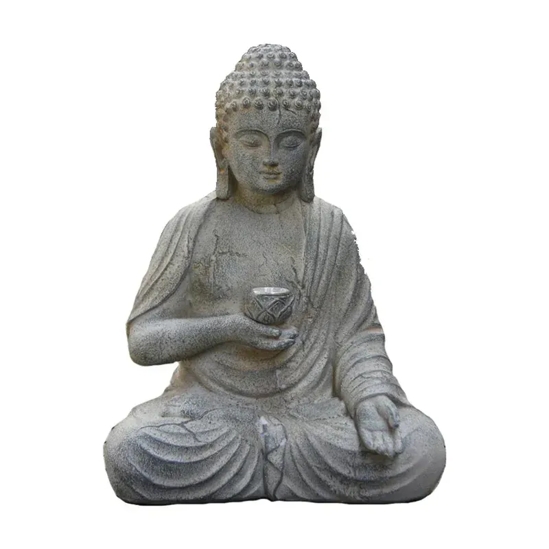 Figurine solaire Bouddha