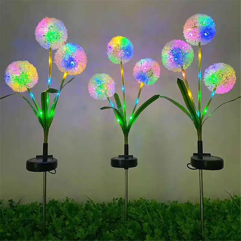 Fleur lumineuse solaire pissenlit