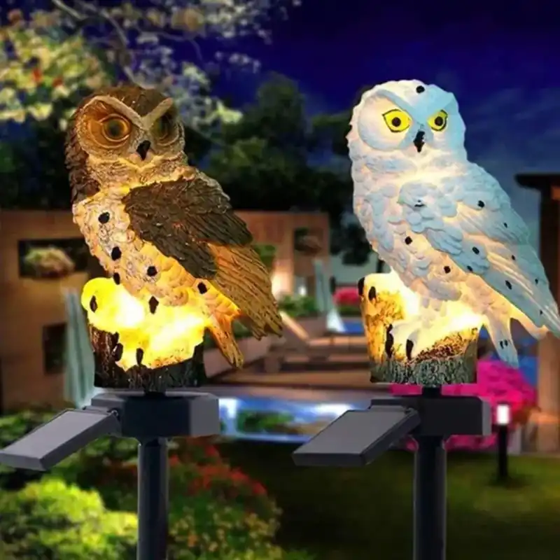 Figurine solaire hibou