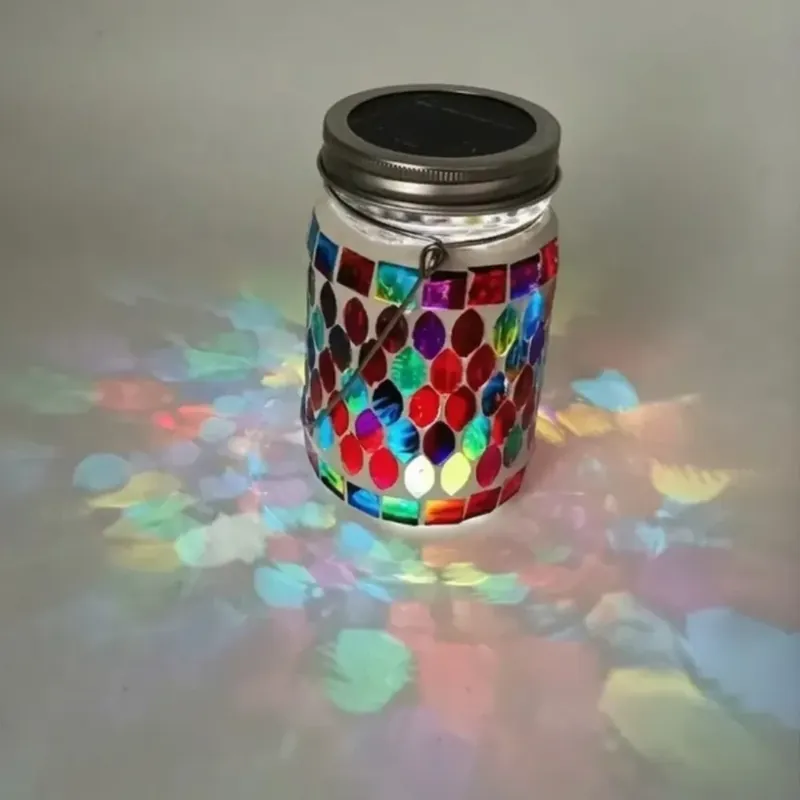 Bocal solaire design mosaïque