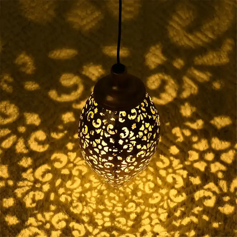 Lanterne solaire ovale