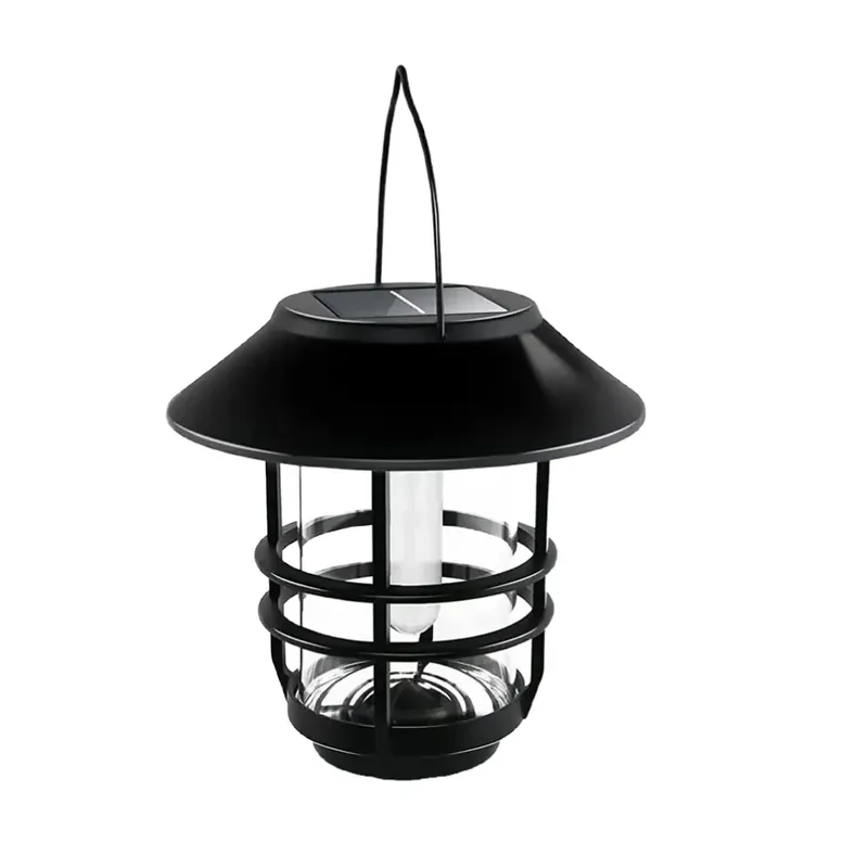 Lanterne solaire noire murale