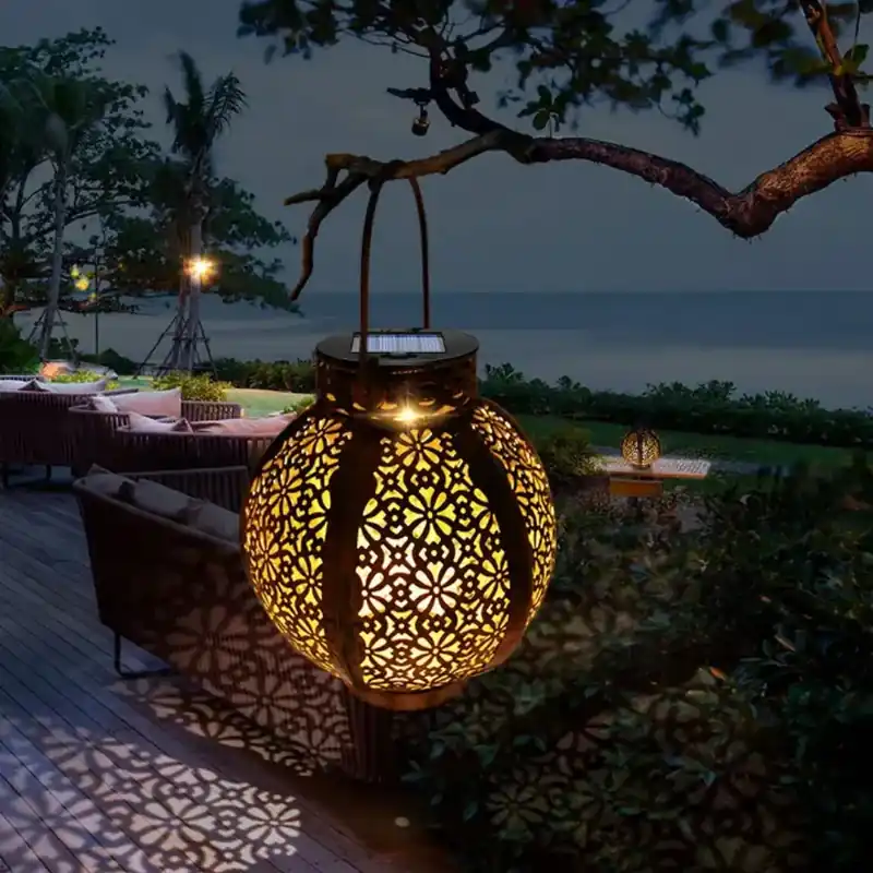 Lanterne solaire design rétro