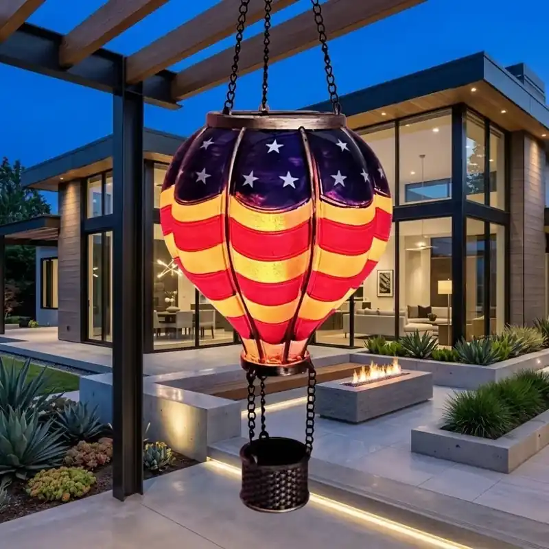 Lampion solaire montgolfière