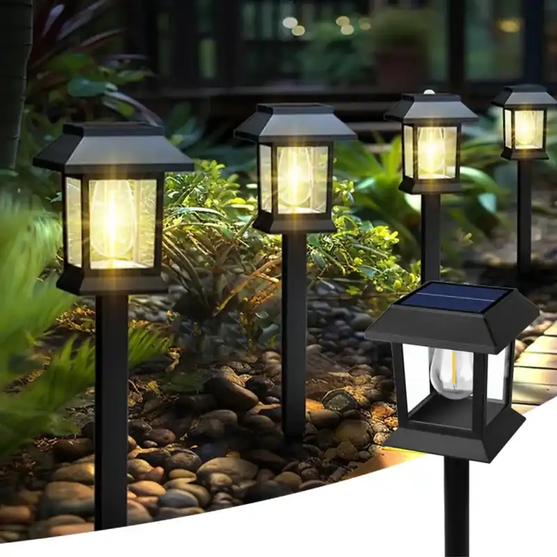 Potelet solaire ampoule LED