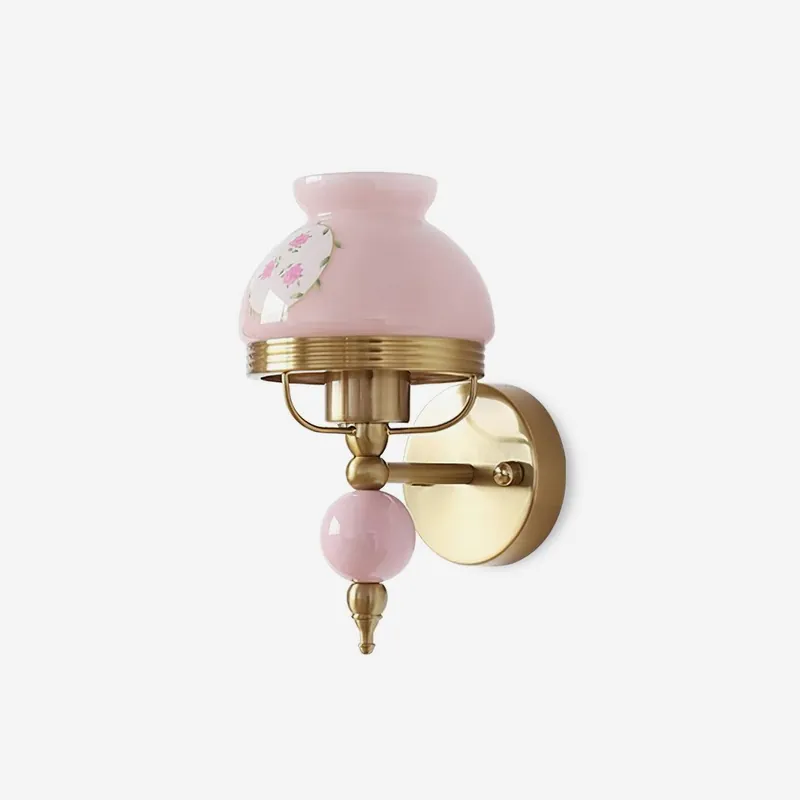 Tessan Applique murale en verre et lumière pour chambre à coucher ou couloir rétro