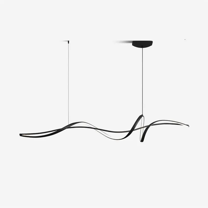 Aveline Suspension moderne LED Wave noire
