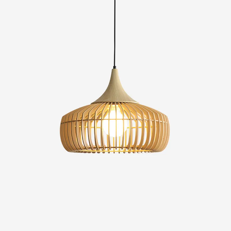 Zivora Lampe Pendante Bambou Rattan Naturel