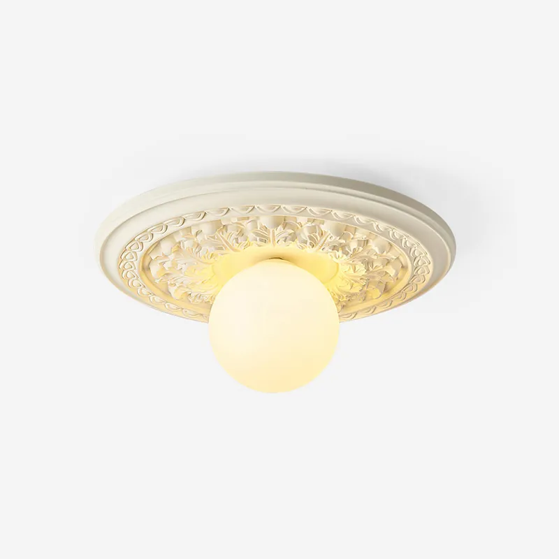 Ivorelle Plafonnier Sculpté Vintage