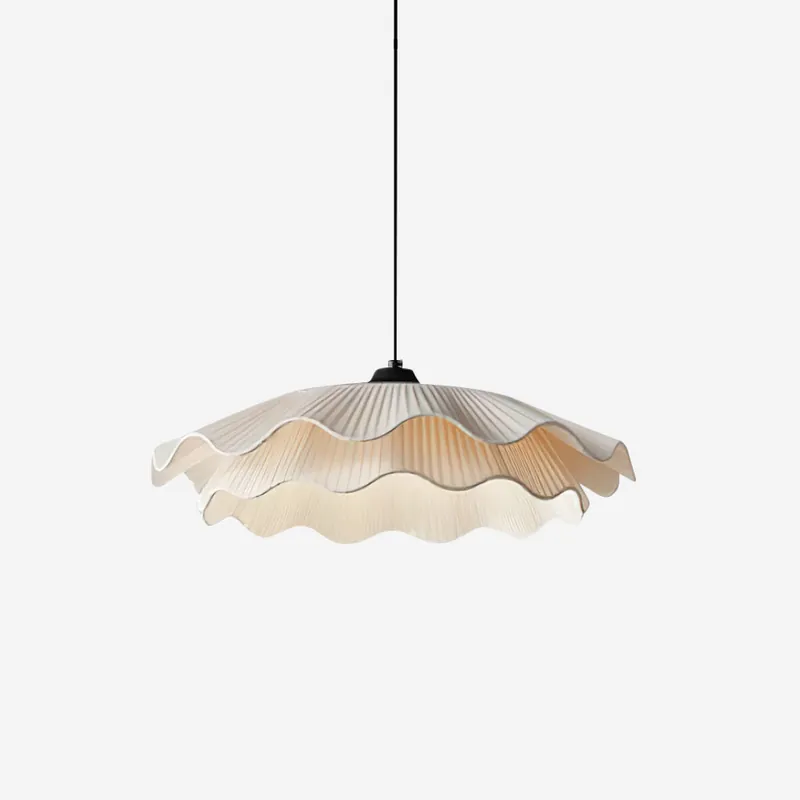 Calavie Lampe Pendante Élégante Plissée Ondulée