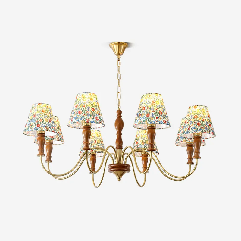 Florinda Lustre Abat-jour Tissu Floral