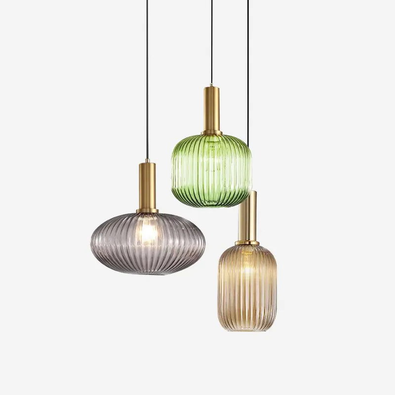 Elara Lampe Pendante Élégante à Rayures