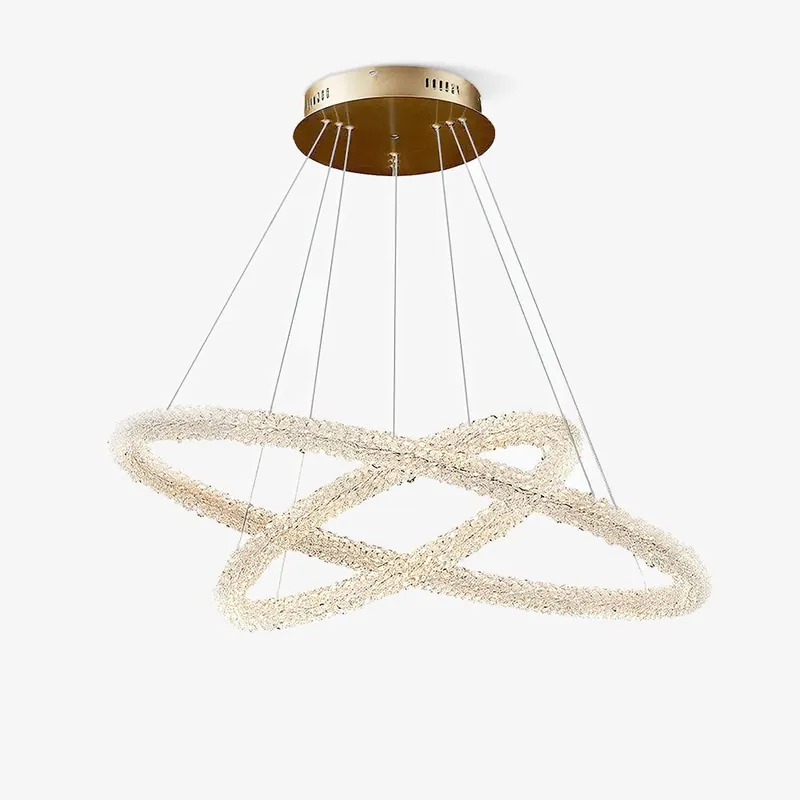 Lustra Chandelier Anneau en Cristal LED
