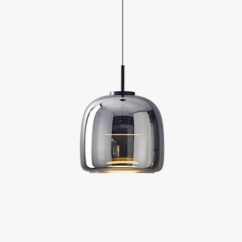 Obsidian Lampe Pendante en Verre Moderne