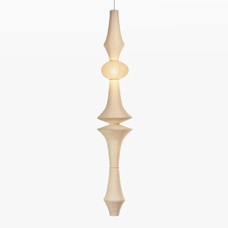 Lustra Suspension Luminaire Papier Washi E pour Salon